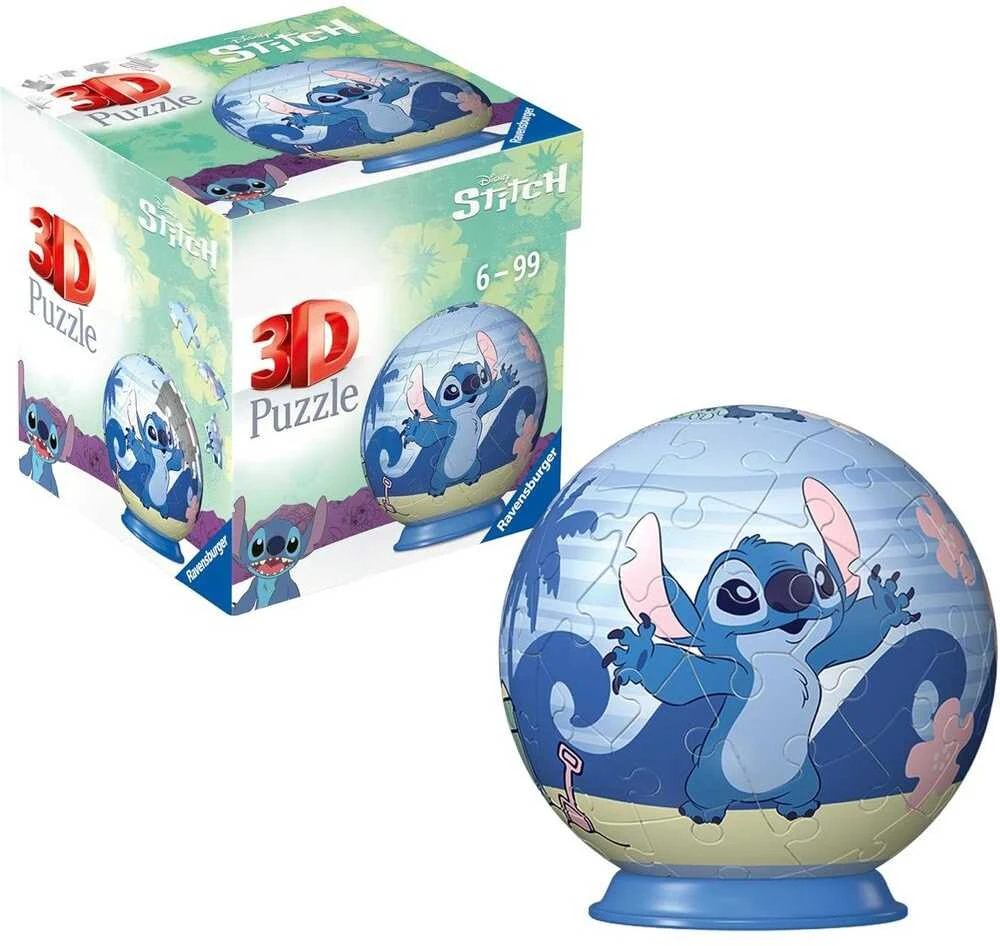 Ravensburger 3D Dėlionė 55 vnt. - Disney (Stitch) kamuolys