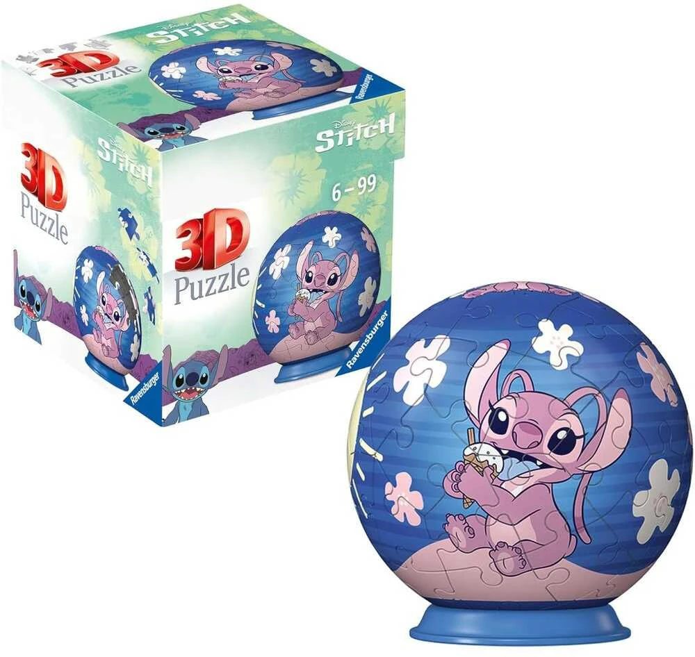 Ravensburger 3D Dėlionė 55 vnt. - Disney Angel (Stitch) kamuolys