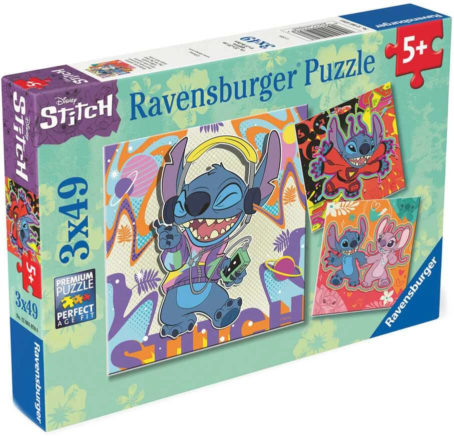 Ravensburger Dėlionė 3x49 vnt. - Disney Stičas