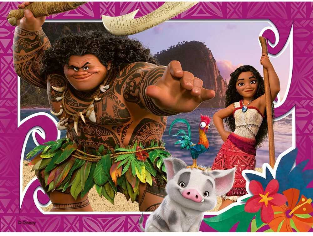 Ravensburger Disney Vaiana 2 dėlionė 12-16-20-24 detalių