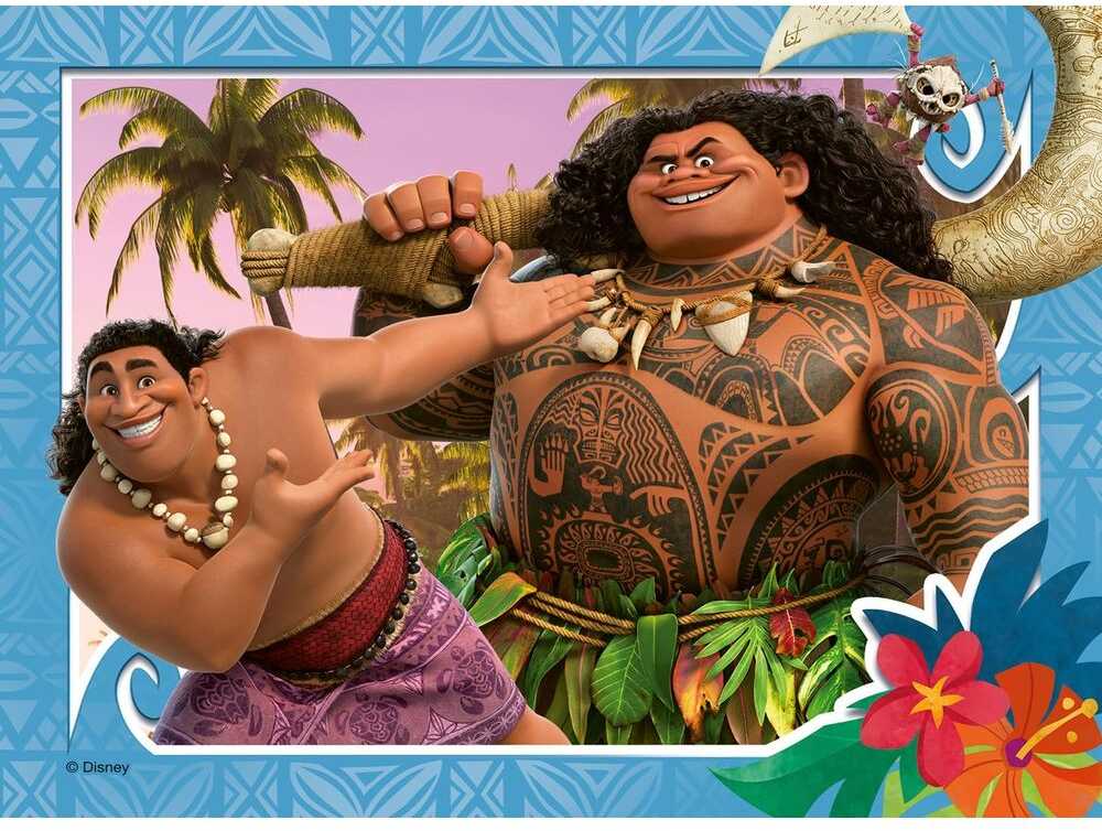 Ravensburger Disney Vaiana 2 dėlionė 12-16-20-24 detalių