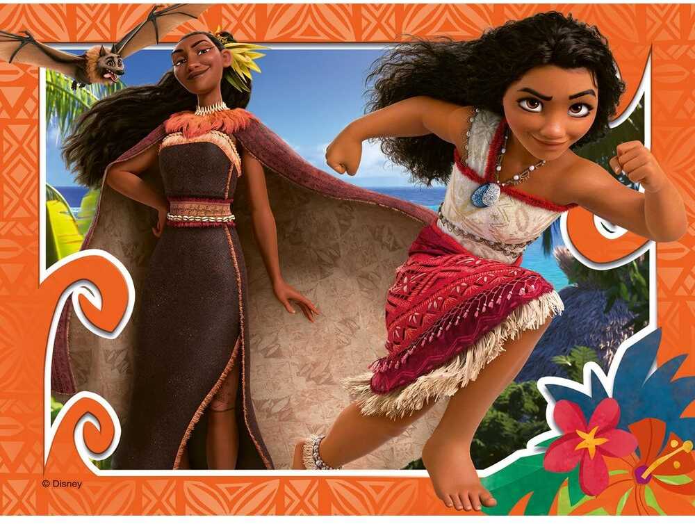 Ravensburger Disney Vaiana 2 dėlionė 12-16-20-24 detalių