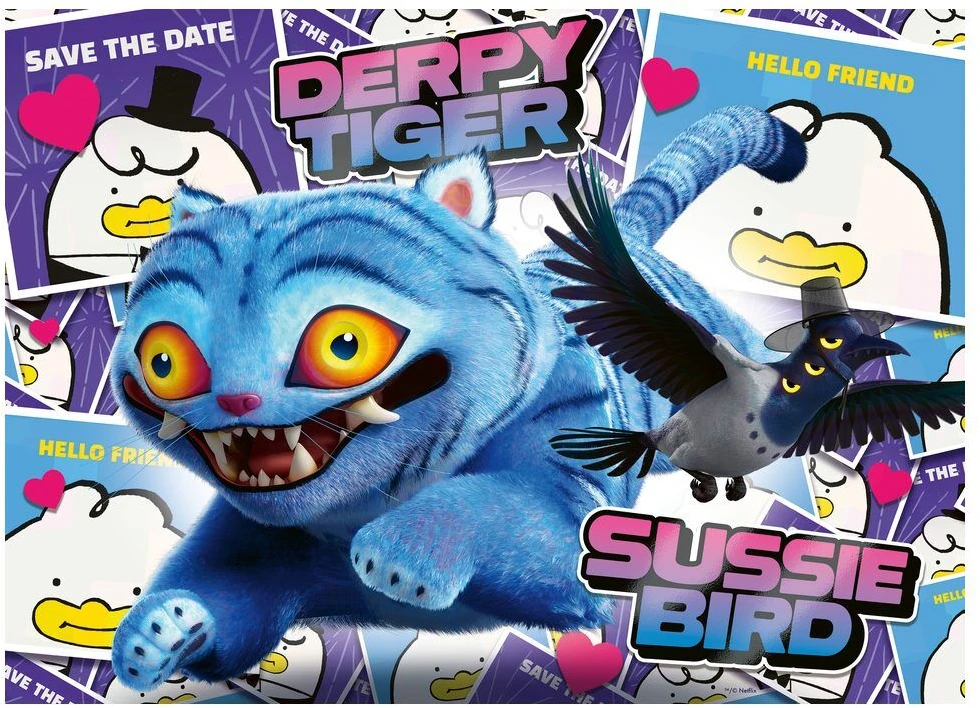 Ravensburger Dėlionė 4x100 Kpop Demon Hunters vaikams