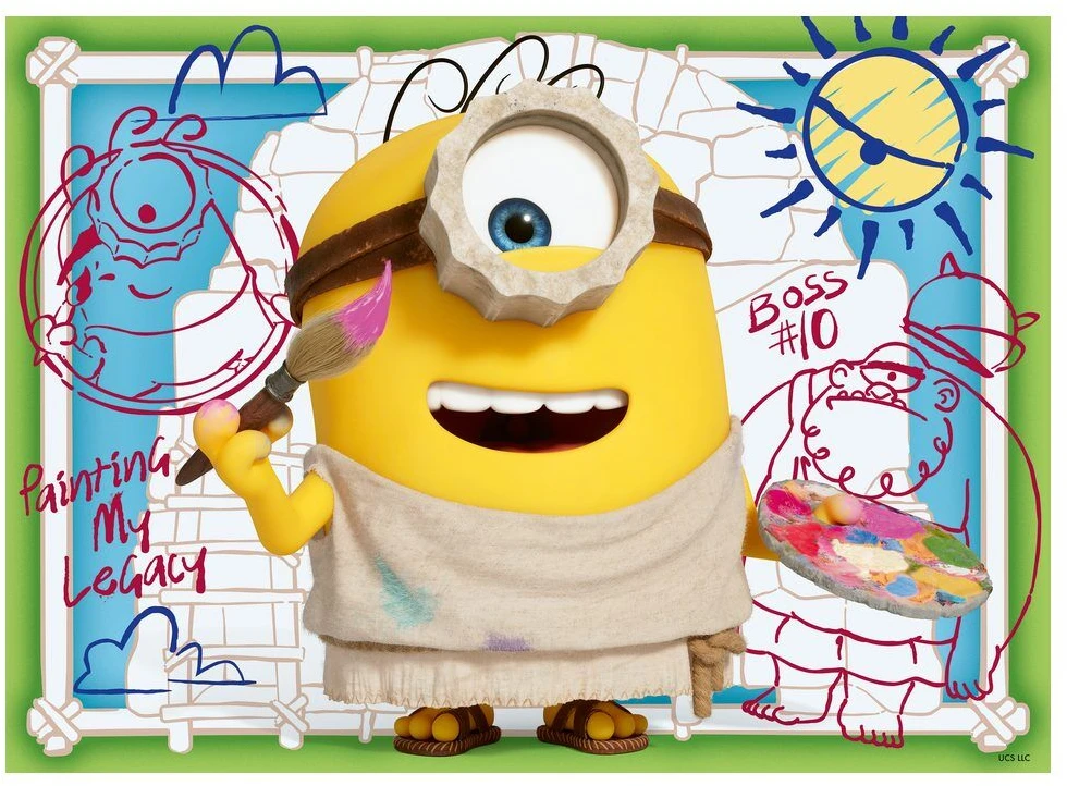 Ravensburger Dėlionė 4x100 Minionai