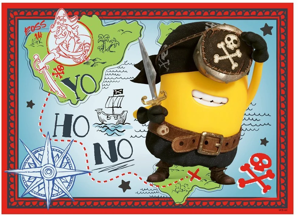 Ravensburger Dėlionė 4x100 Minionai