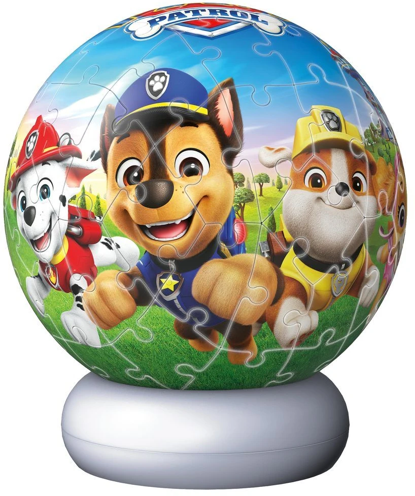 Ravensburger 3D dėlionė naktinė lempa Paw Patrol su Chase ir Skye