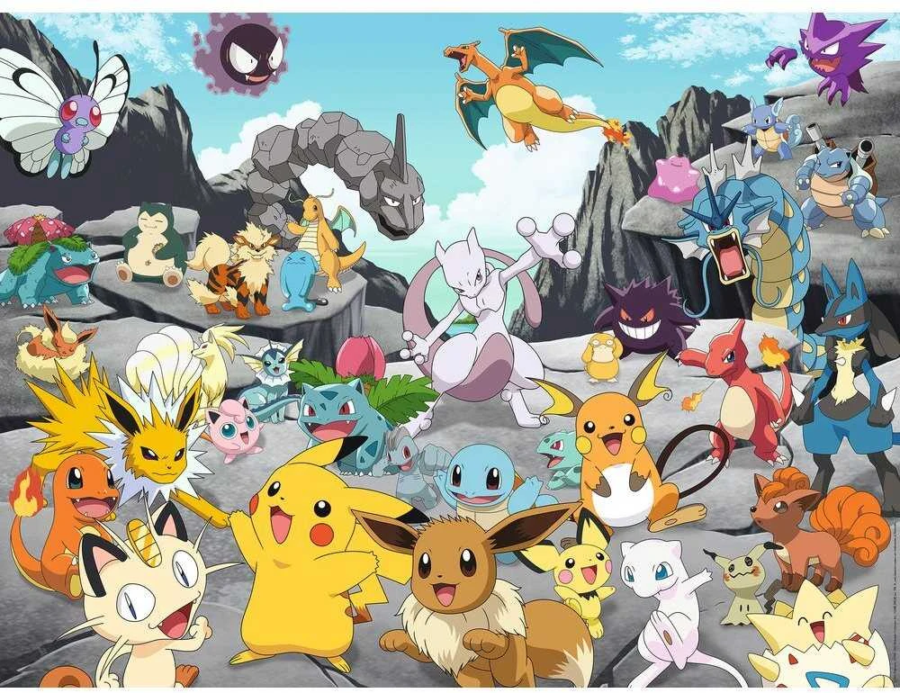 Ravensburger Dėlionė 1500 vnt. - Pokemonai