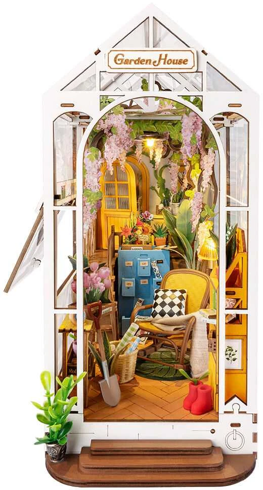 Robotime Mini namas 3D konstruktorius GARDEN HOUSE