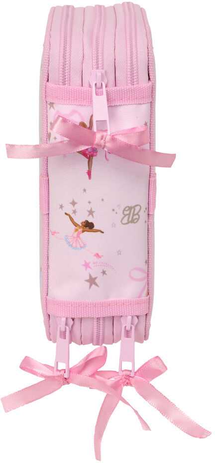 Safta Barbie Ballet triple pencil case 37pcs