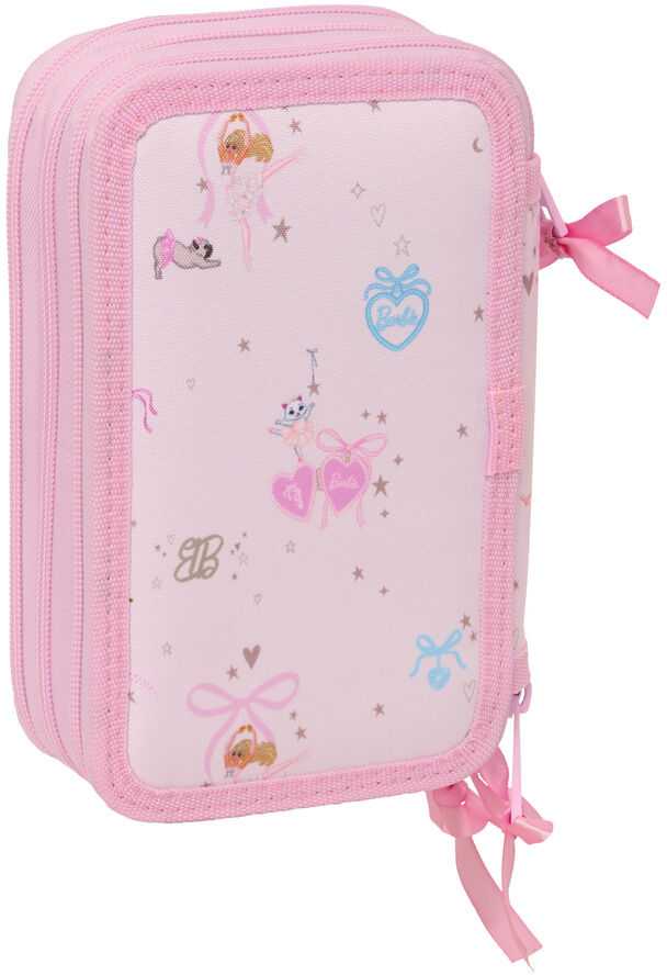 Safta Barbie Ballet triple pencil case 37pcs