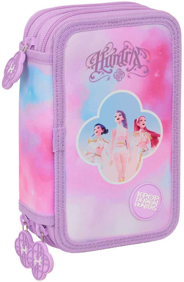 Safta Demon Hunters Kpop Artist triple pencil case 37pcs