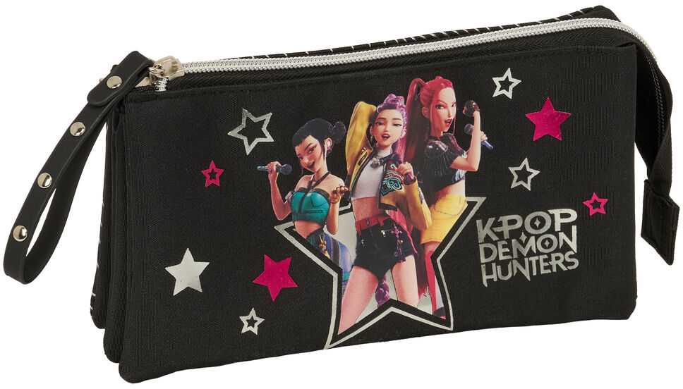 Safta Demon Hunters Kpop Energy triple pencil case