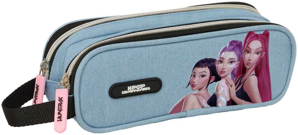 Safta Demon Hunters Kpop Huntrix double pencil case