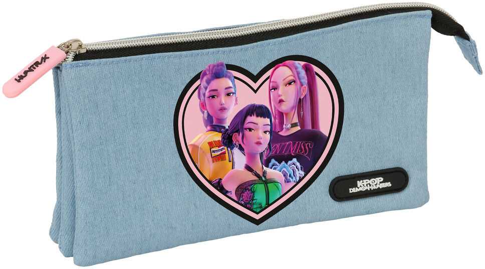 Safta Demon Hunters Kpop Huntrix triple pencil case
