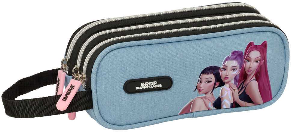 Safta Demon Hunters Kpop Huntrix triple pencil case