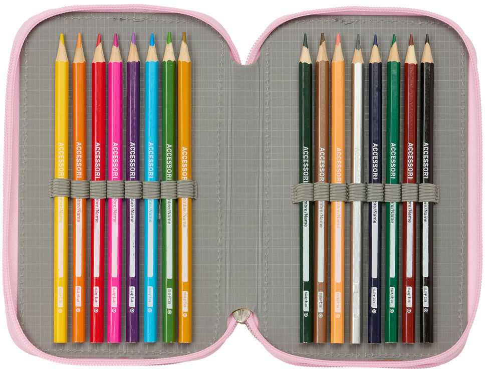 Safta Demon Hunters Kpop Iconic triple pencil case 37pcs