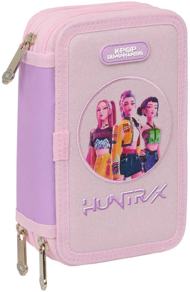 Safta Demon Hunters Kpop Iconic triple pencil case 37pcs