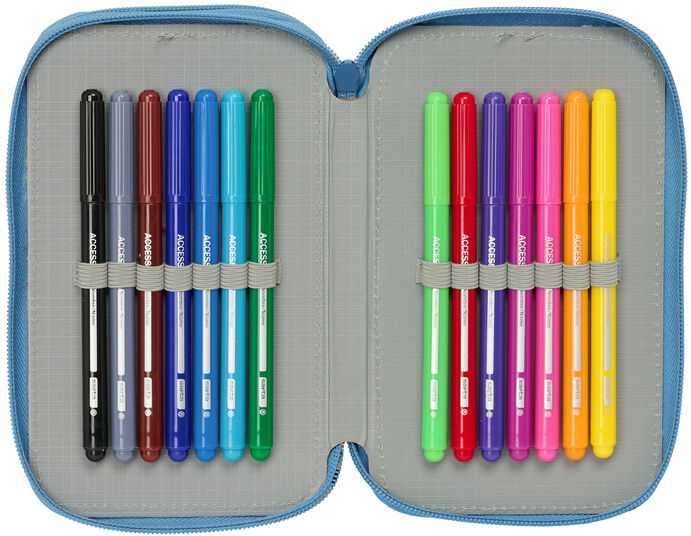 Safta Disney Frozen triple pencil case 37pcs