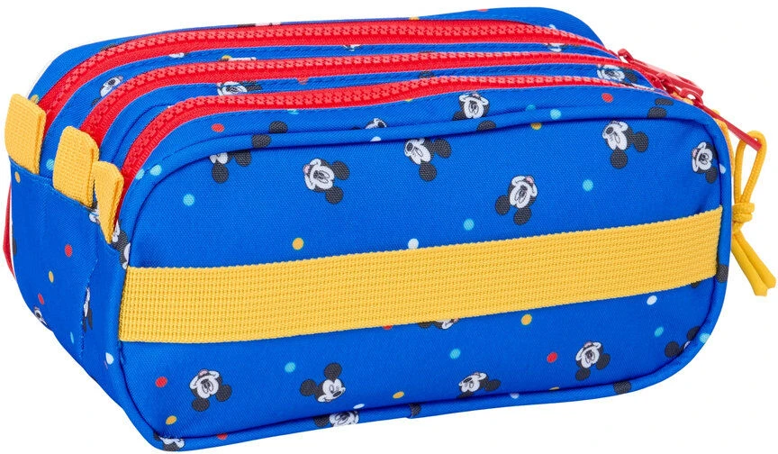 Safta Trigubas penalas Mickey Mouse Clubhouse Good day Mėlyna 21,5 x 10 x 8 cm