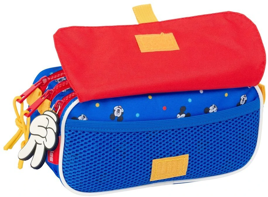 Safta Trigubas penalas Mickey Mouse Clubhouse Good day Mėlyna 21,5 x 10 x 8 cm