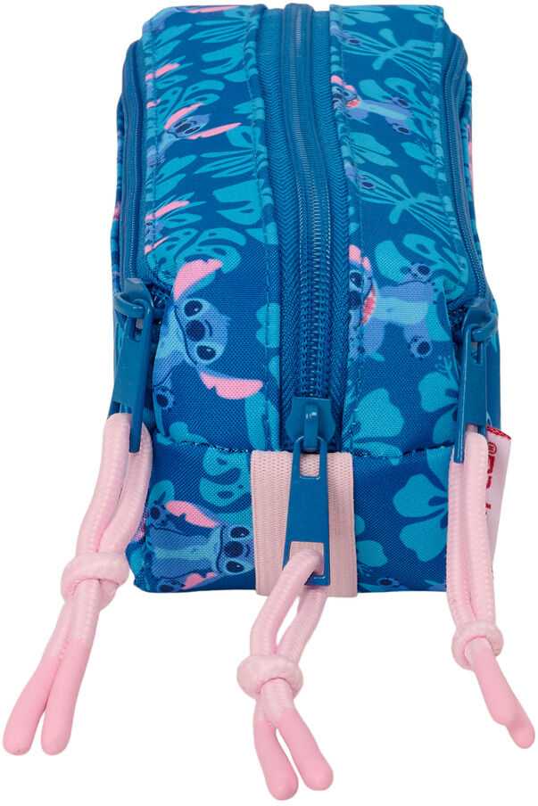Safta Disney Stitch & Angel triple pencil case