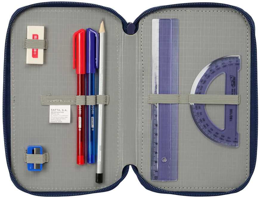 Safta F.C. Barcelona 26/27 triple pencil case 37pzs