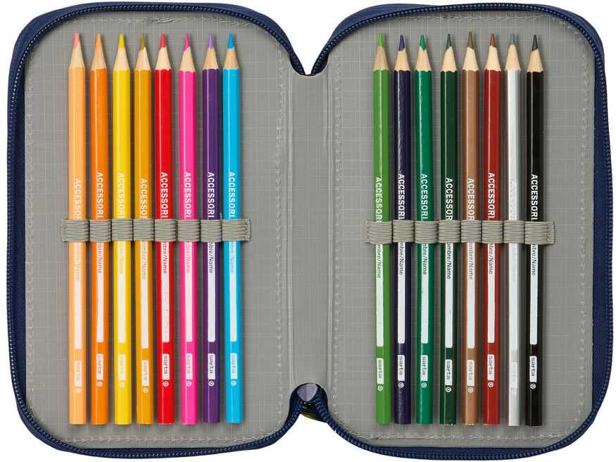 Safta F.C. Barcelona 26/27 triple pencil case 37pzs