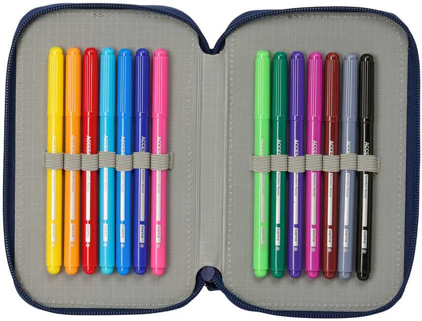 Safta F.C. Barcelona 26/27 triple pencil case 37pzs