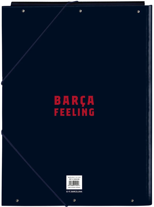 Safta Papkė su skyriais F.C. Barcelona Tamsiai mėlyna A4