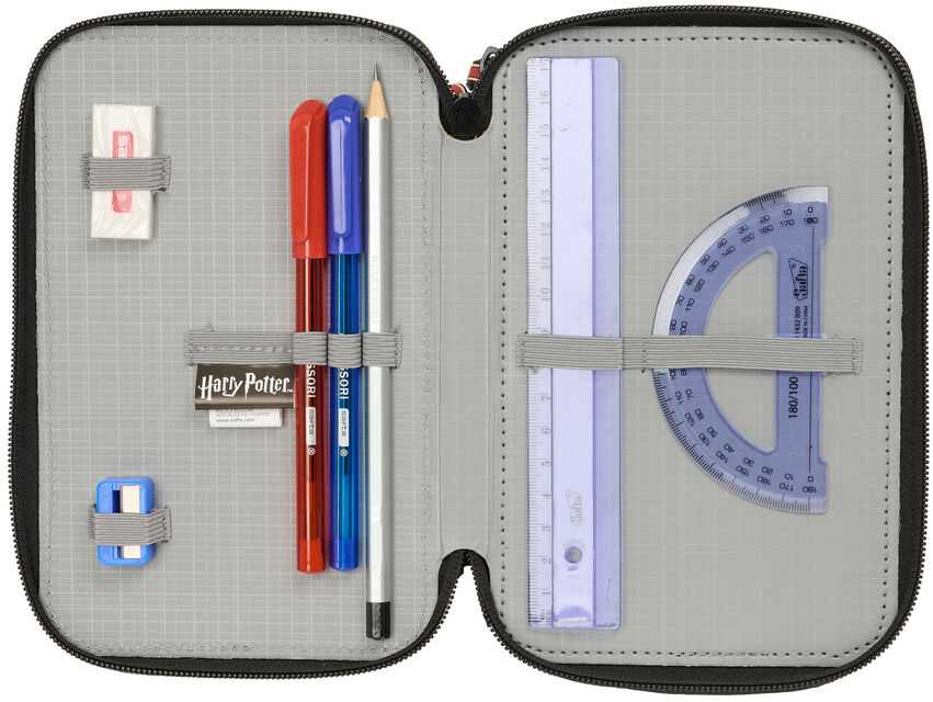 Safta Harry Potter Hogwarts triple pencil case 37pcs