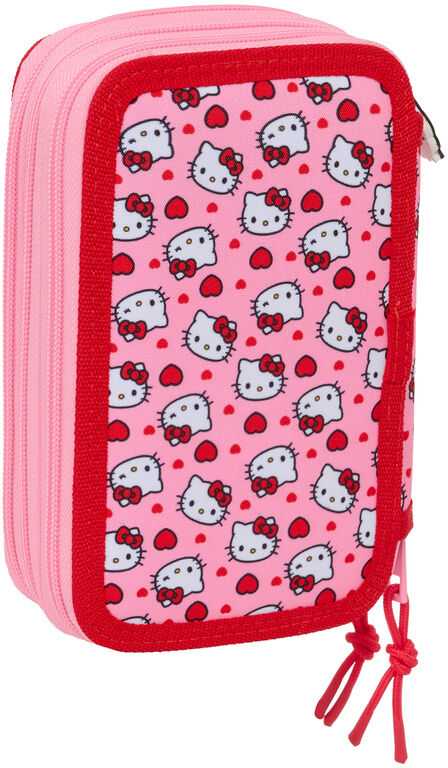 Safta Hello Kitty triple pencil case 37pcs