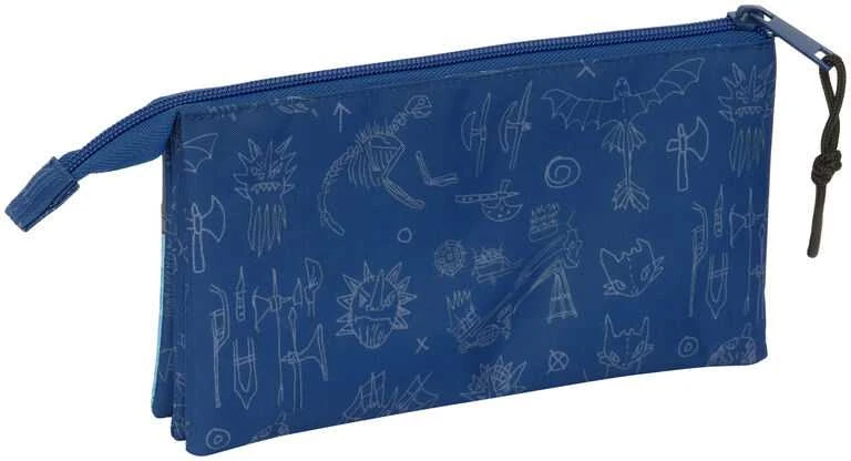 Safta How to Train Your Dragon triple pencil case
