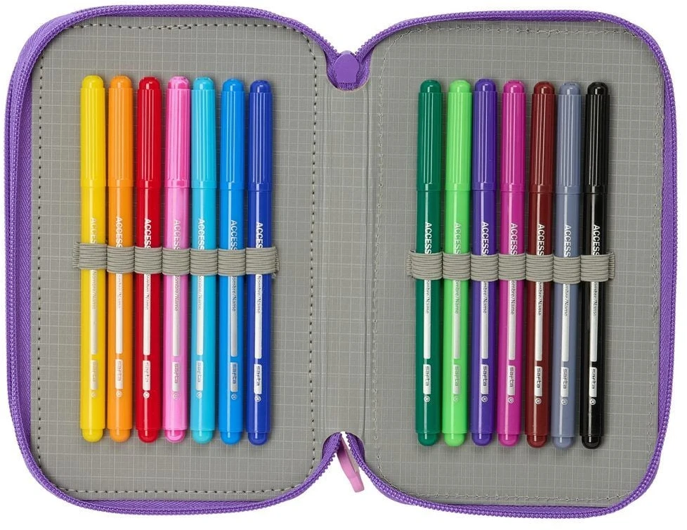 Safta Kpop Demon Hunters Battle triple pencil case 37pcs