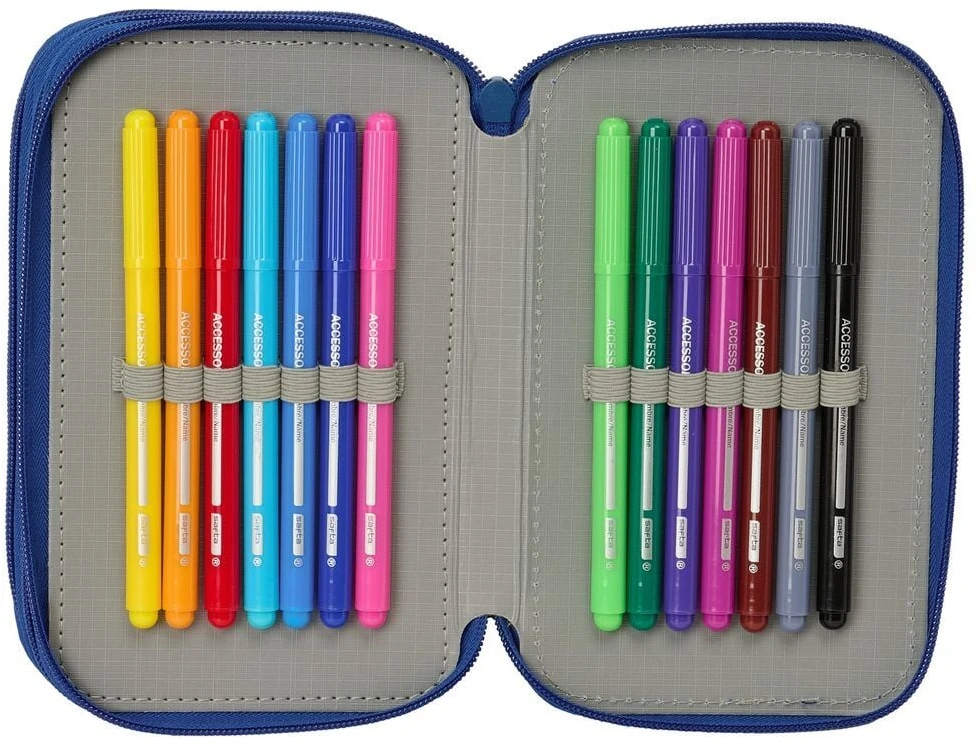Safta Kpop Demon Hunters Derpy triple pencil case 37pcs