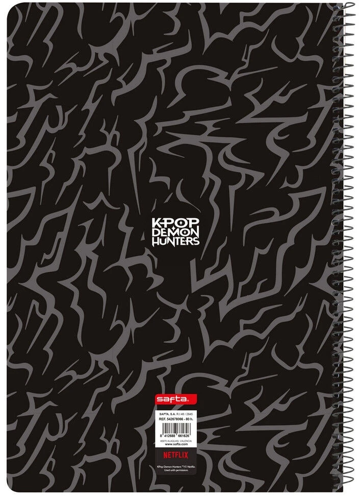 Safta Kpop Demon Hunters Saja Boys A5 notebook