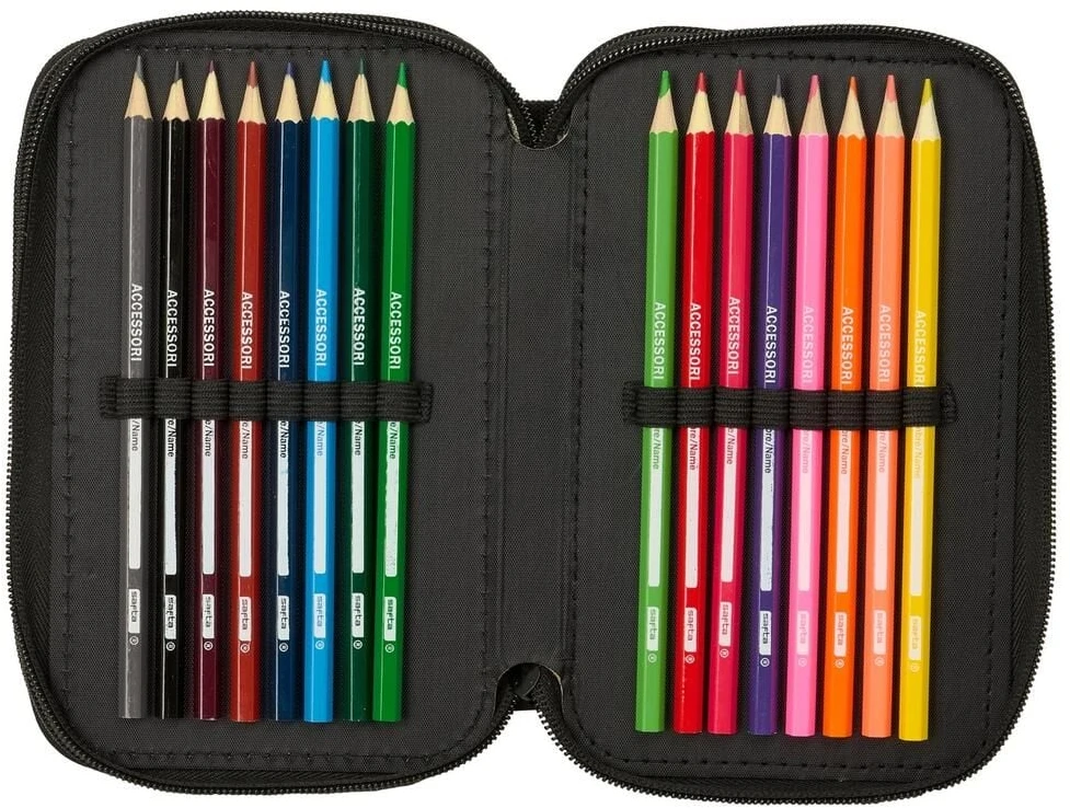 Safta Kpop Demon Hunters Sound triple pencil case 37pcs