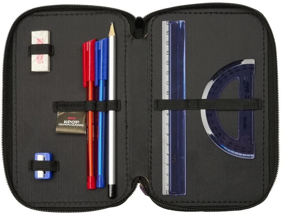 Safta Kpop Demon Hunters Sound triple pencil case 37pcs