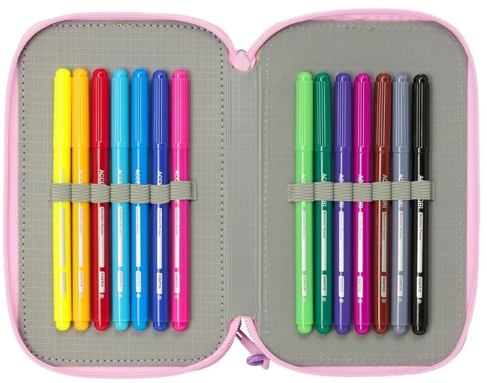 Safta Kpop Demon Hunters Stage triple pencil case 37pcs