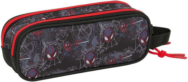 Safta Marvel Spiderman Miles Morales double pencil case