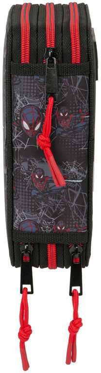 Safta Marvel Spiderman Miles Morales triple pencil case 37pcs