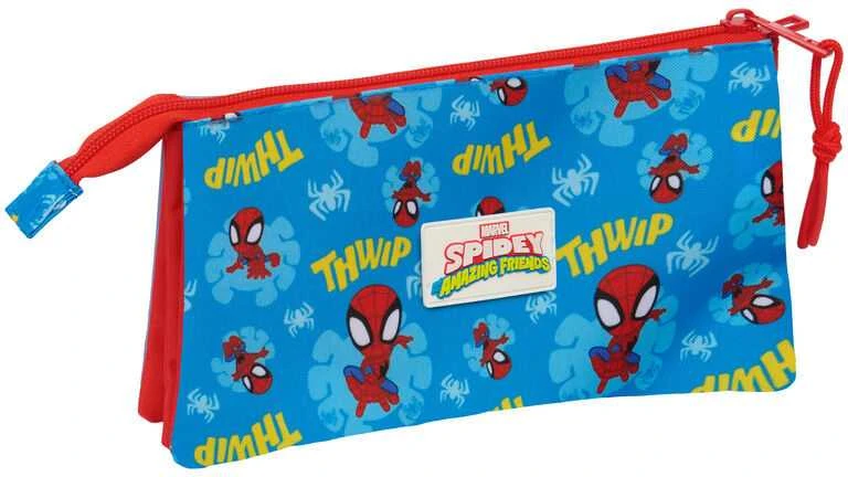 Safta Marvel Spidey triple pencil case