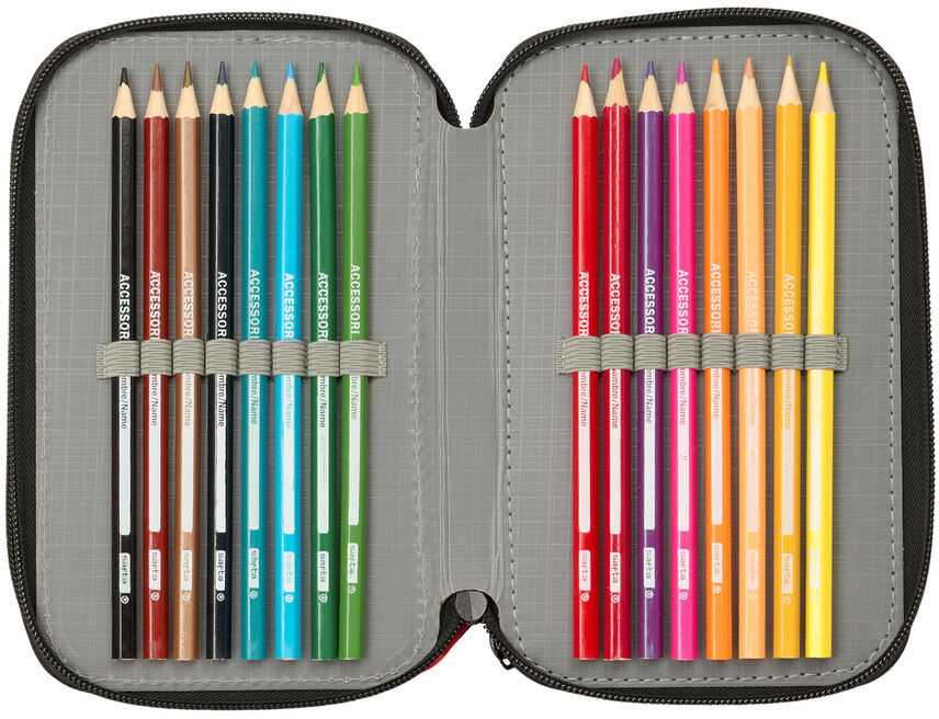 Safta Minecraft Graffiti triple pencil case 37pcs
