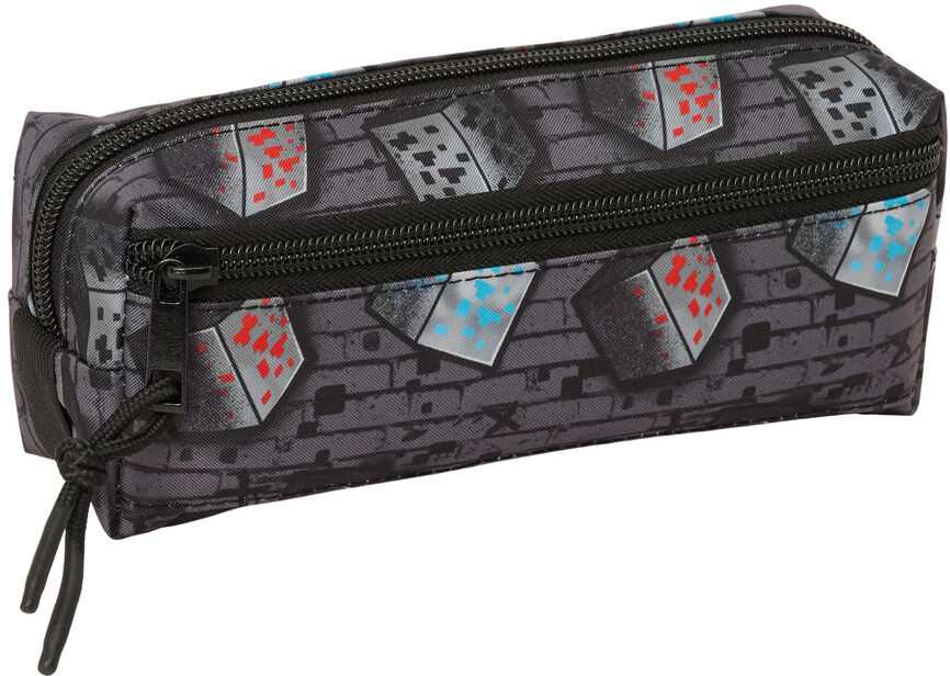 Safta Minecraft Graffiti triple pencil case