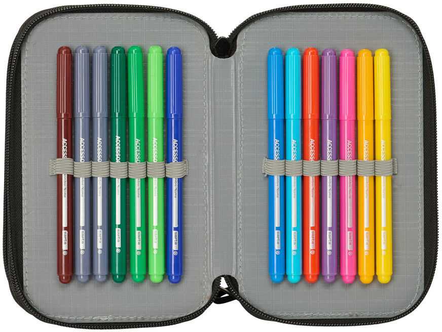 Safta Minecraft Screen triple pencil case 37pcs