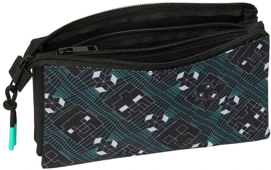 Safta Minecraft Screen triple pencil case