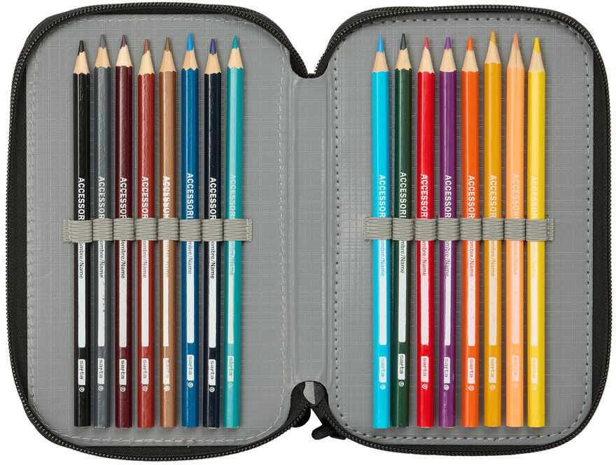Safta Minecraft Screen triple pencil case 37pcs