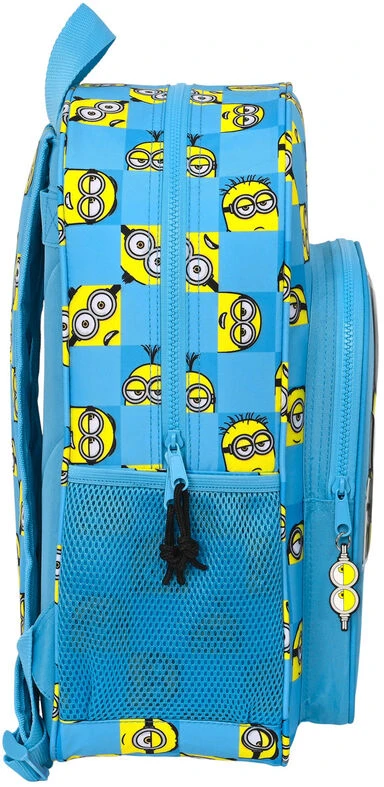 Safta Mokyklinis krepšys Minions Minionstatic Mėlyna (33 x 42 x 14 cm)