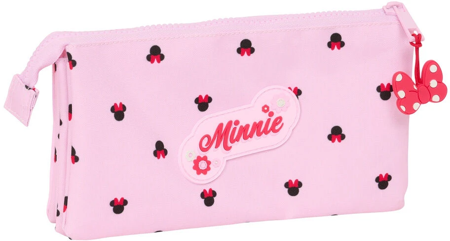 Safta Trigubas penalas Minnie Mouse Naive Rožinė 22 x 12 x 3 cm