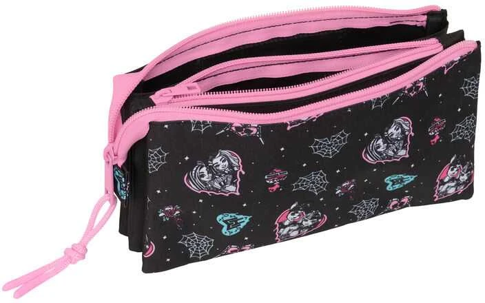 Safta Monster High triple pencil case