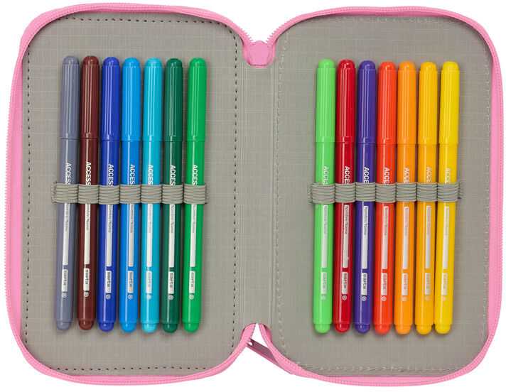 Safta Monster High triple pencil case 37pcs